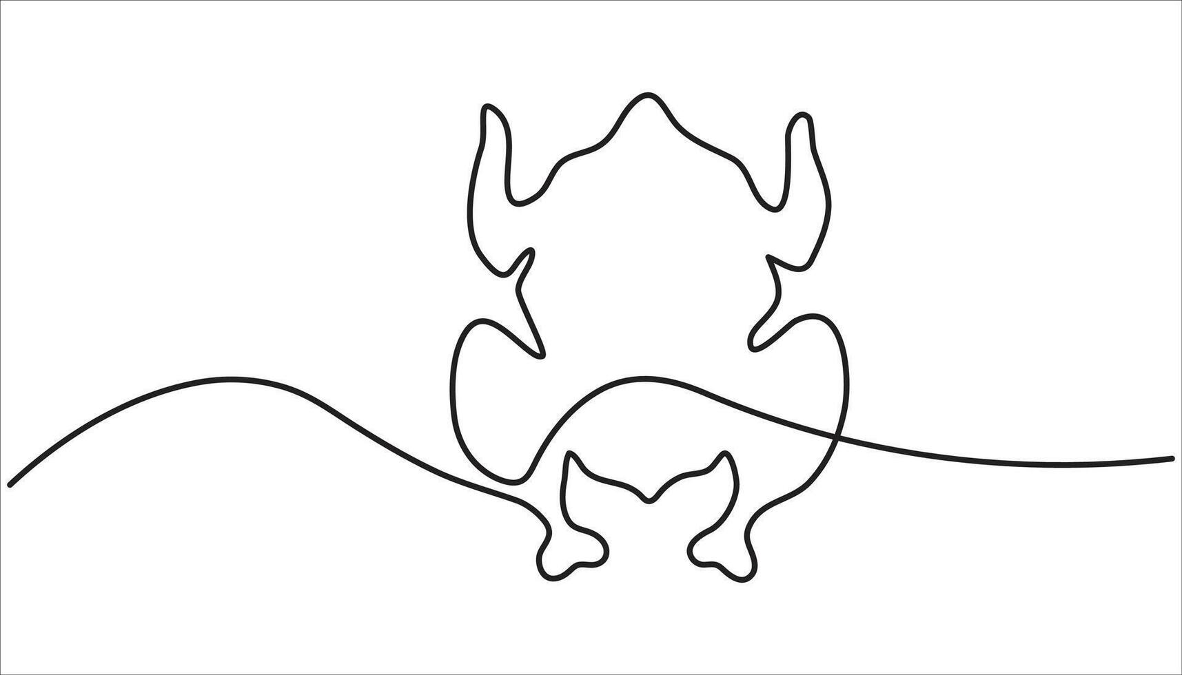 Turkey chicken continuous one line drawing illustration vector