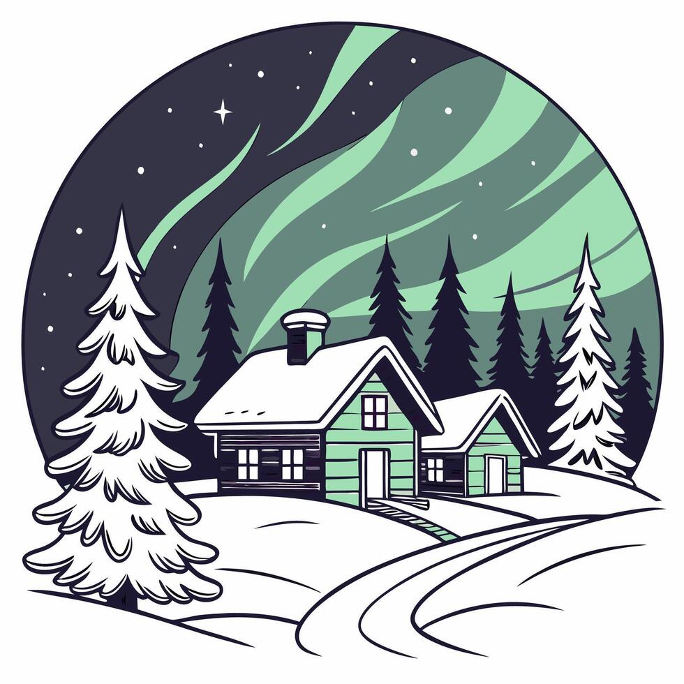 Cozy Winter Charm vector