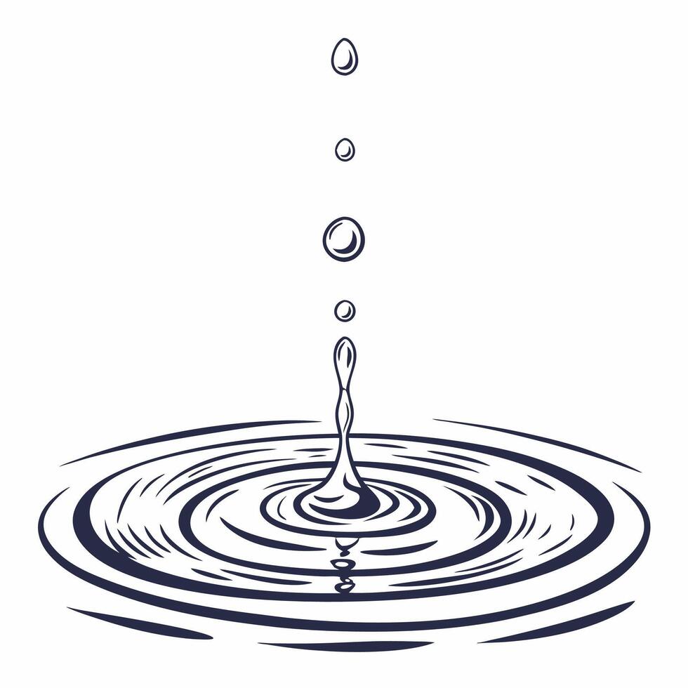 water drop unique design vector