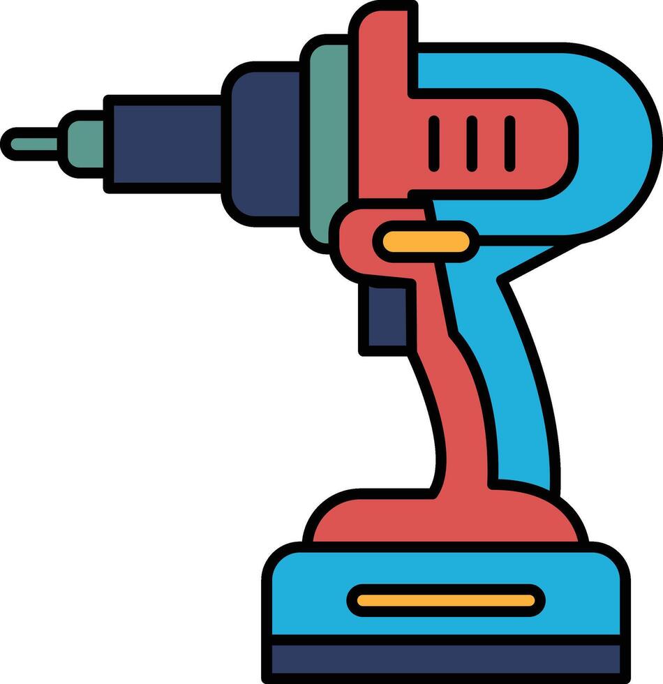 A power tool with a handle vector