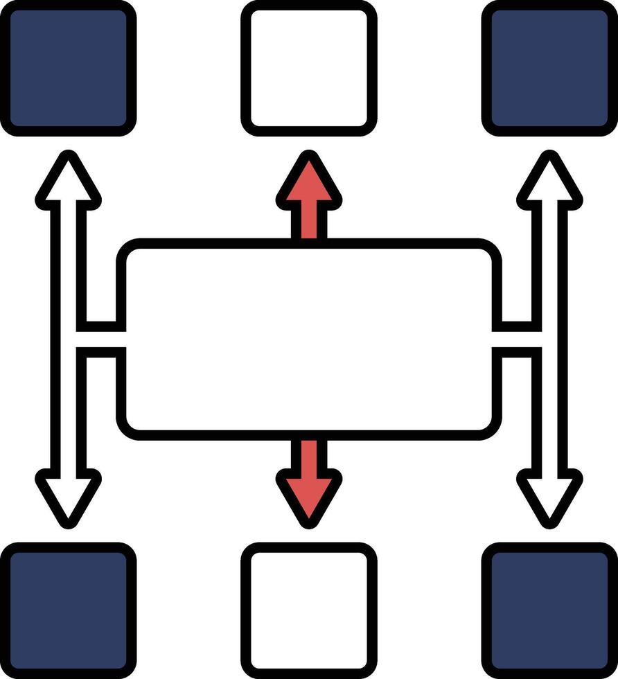 A box with a arrow pointing down and a arrow pointing up vector