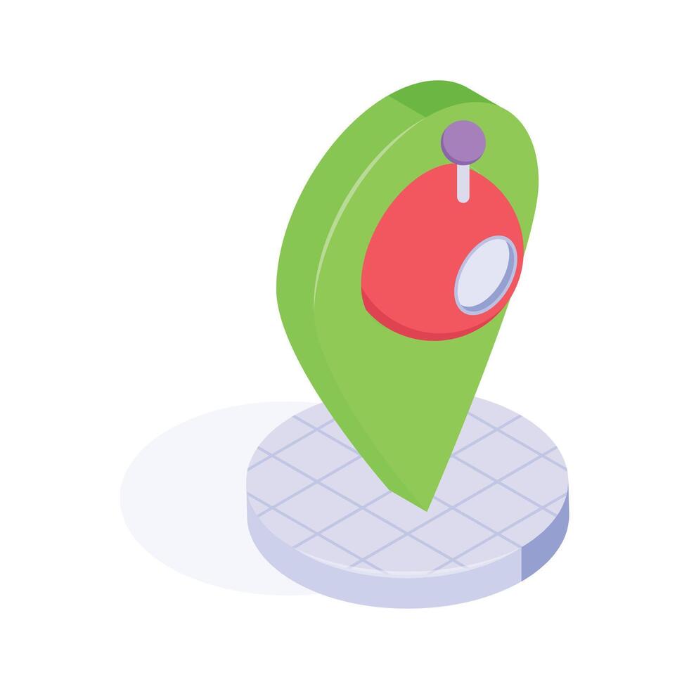 A futuristic geolocation marker symbolizing tracking and navigation. vector