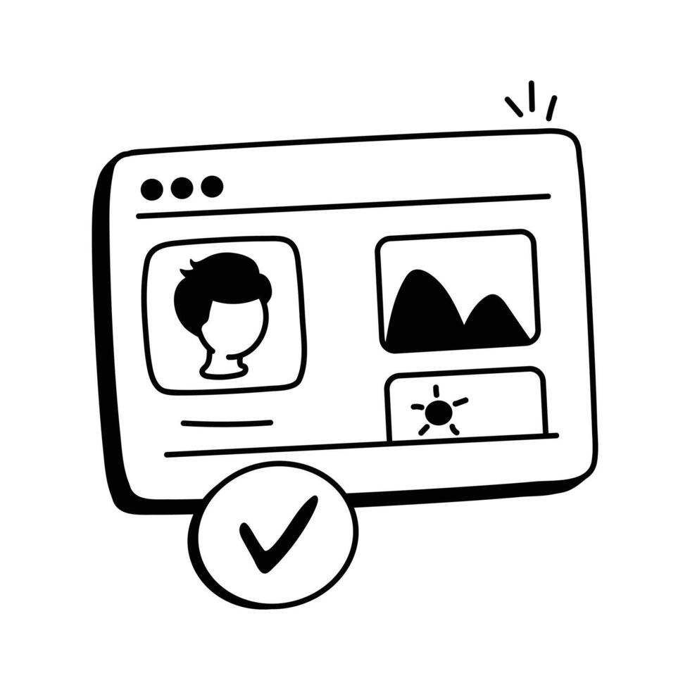 Icon symbolizing UX design for seamless user experience improvement vector