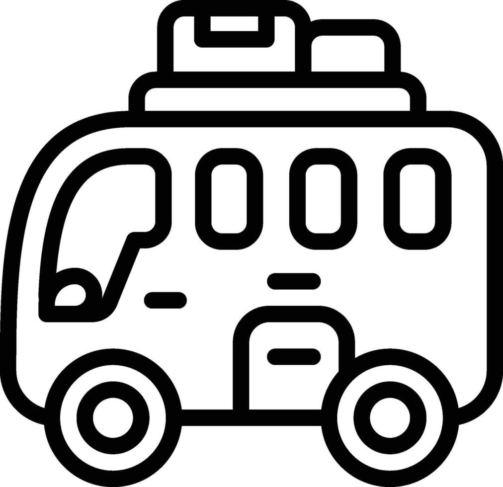 Van Car Icon. Camper Van Icon vector