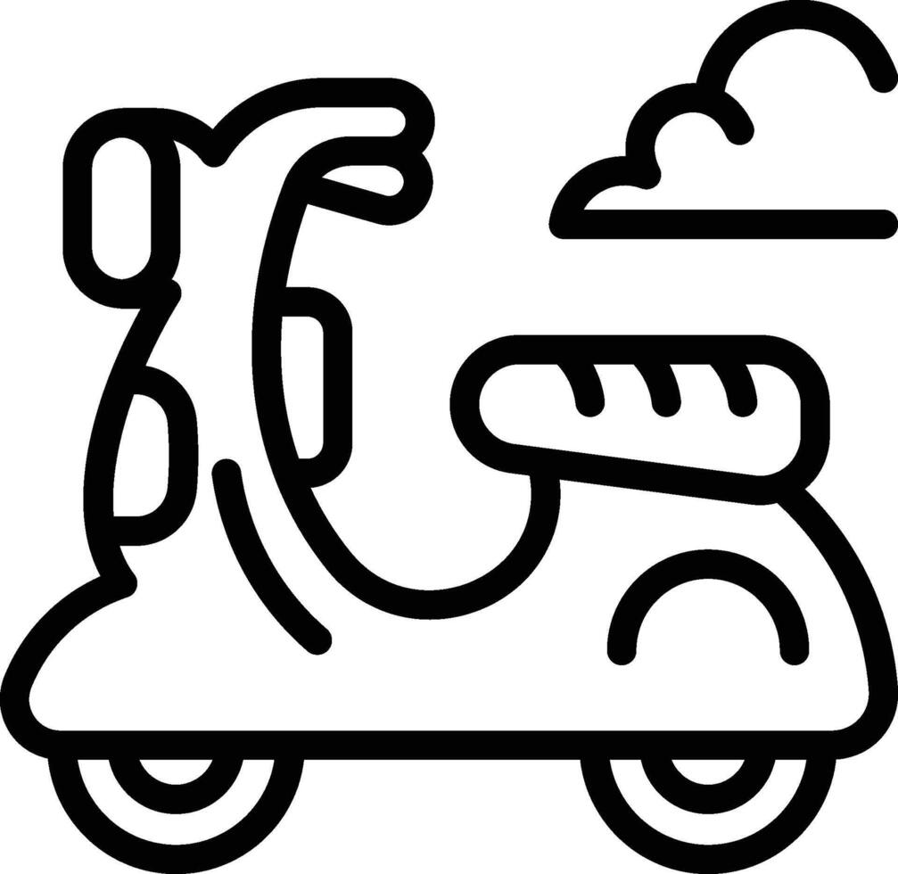 Scooter Icon. Motor Scooter Icon vector