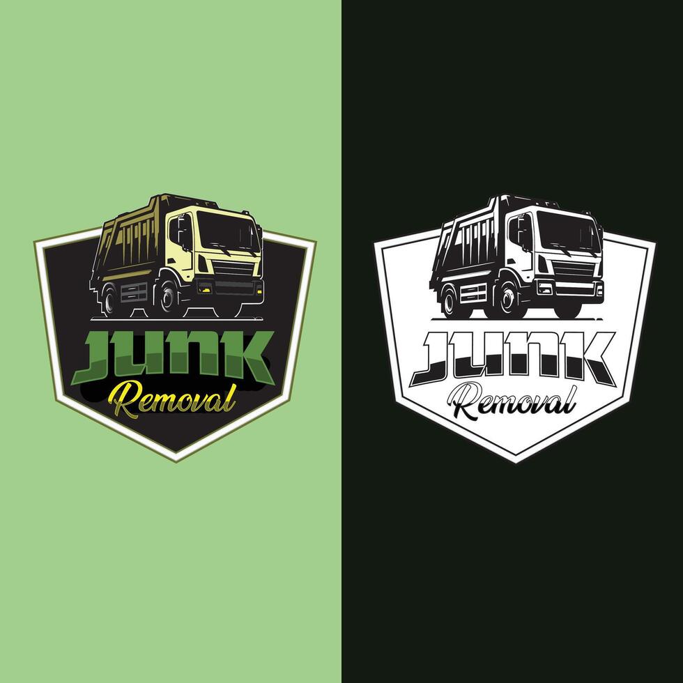 Junk Truck Removal Logo vector