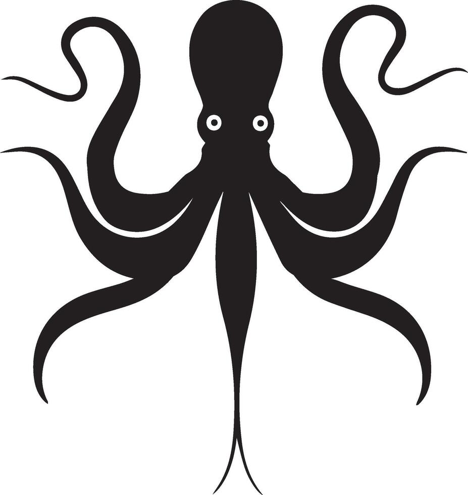 Octopus in cartoon, doodle style vector