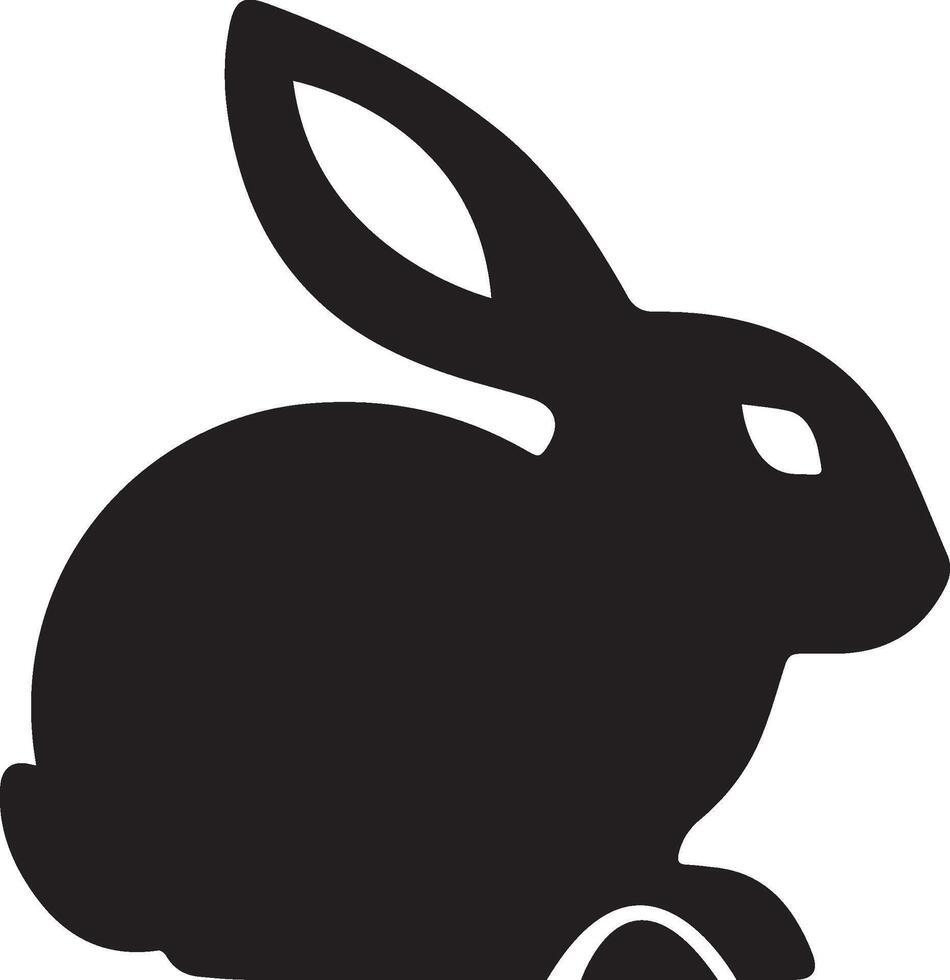 Simple and cute rabbit illustration vector