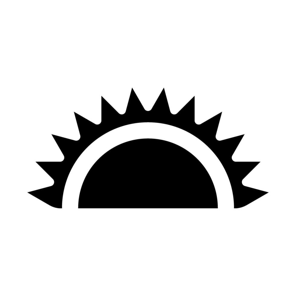 Sun icon. illustration in trendy flat style. vector