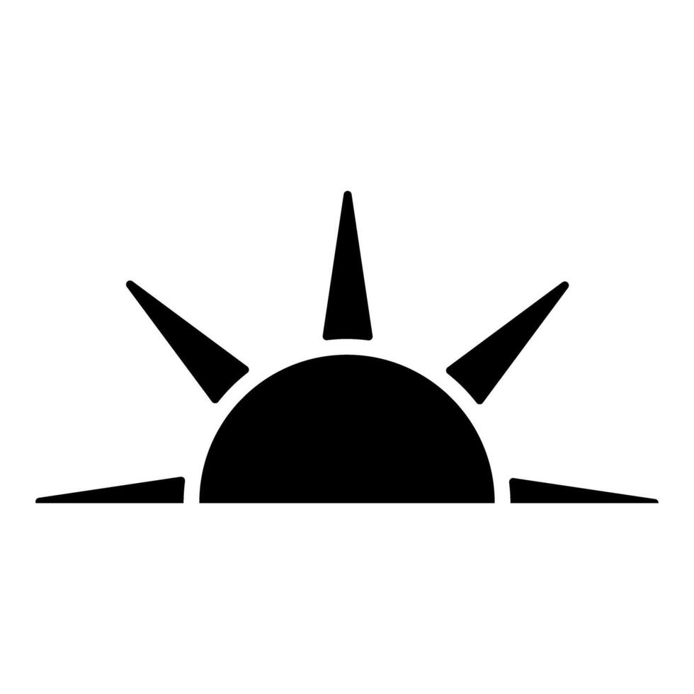 Sun icon. Simple illustration of sun icon for web design. vector