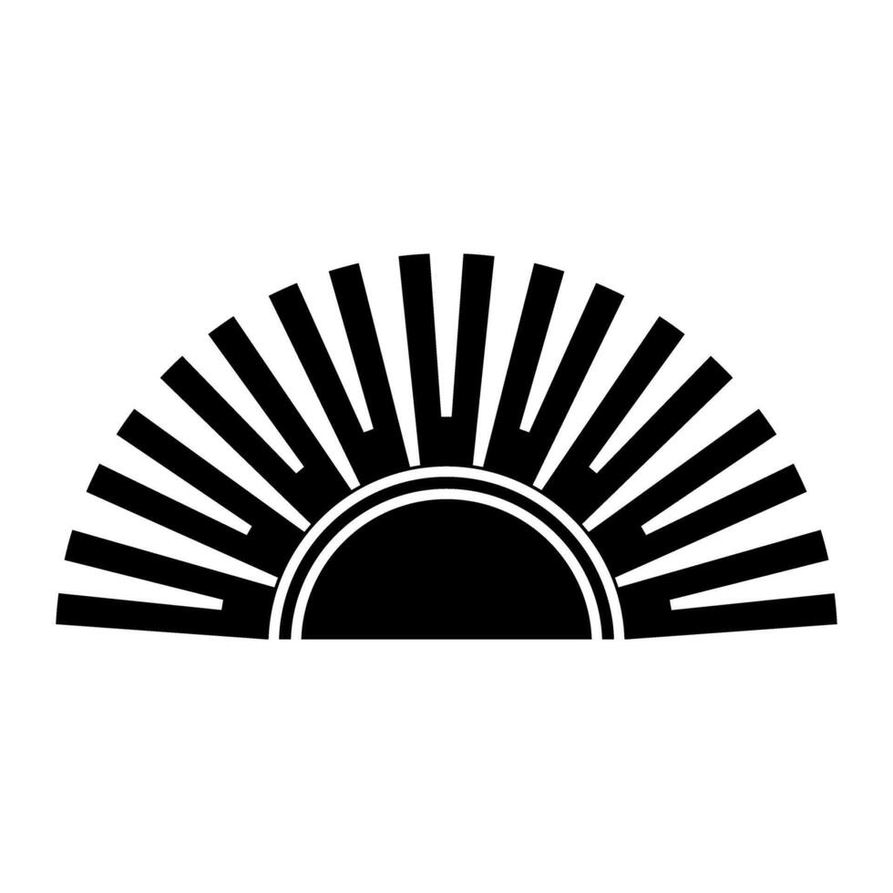 Sun icon. Simple illustration of sun icon for web design isolated on white background. vector