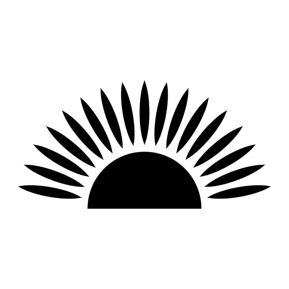 Sun icon, illustration. Flat design, style eps 10. vector