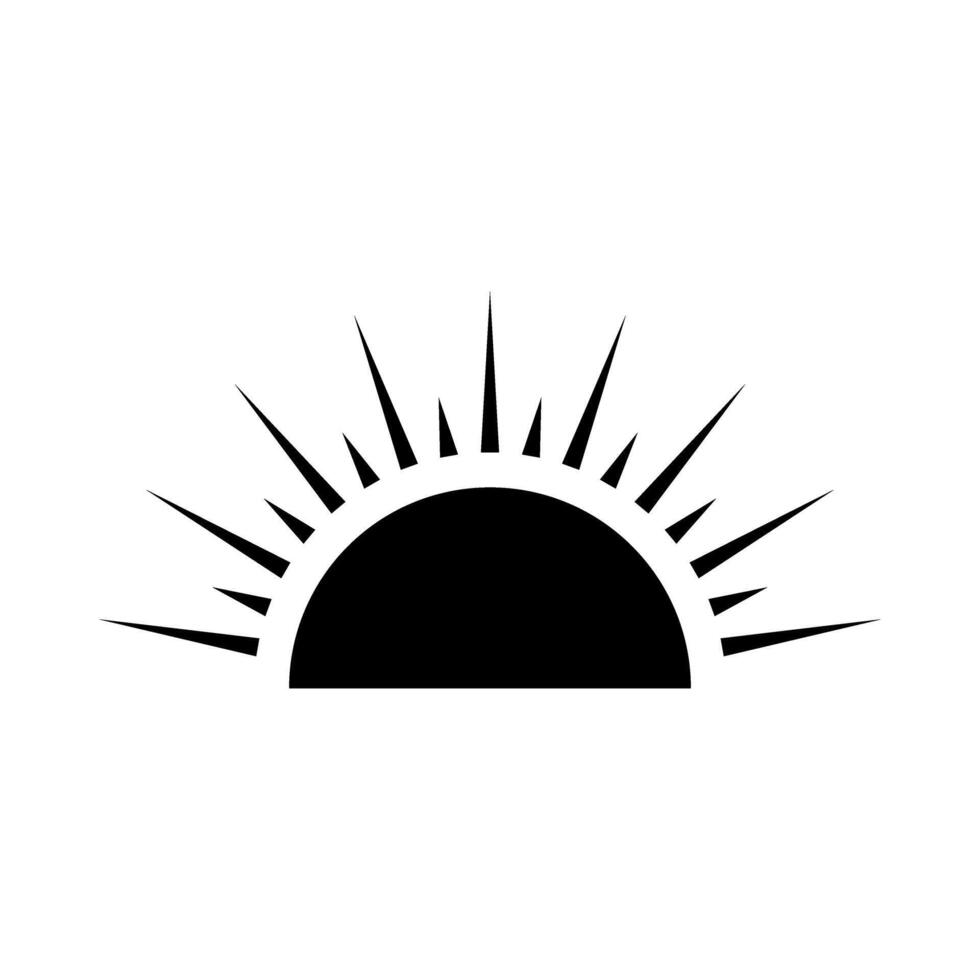 Sun icon. Simple illustration of sun icon. vector