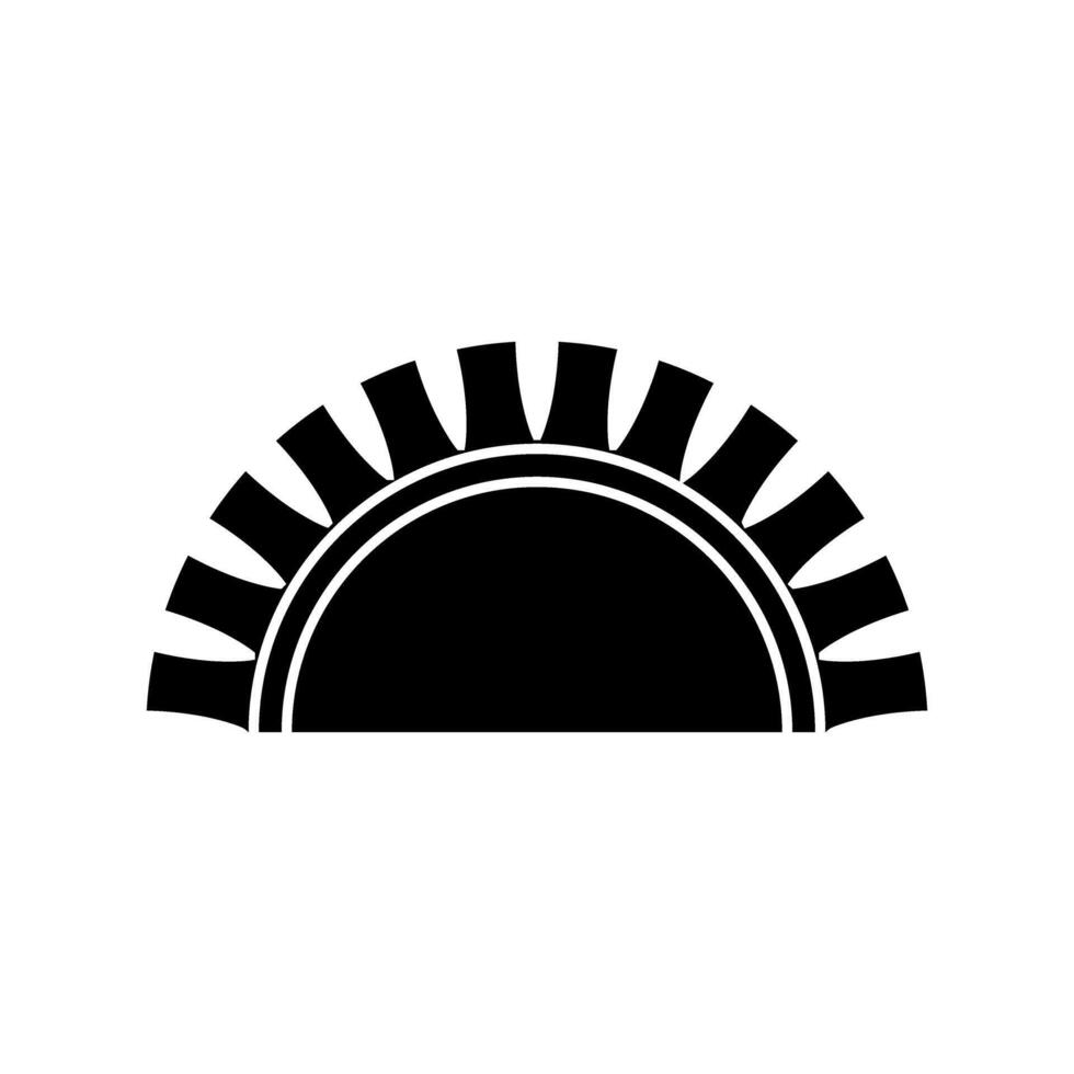 Silhouette of sun protection equipment on white background illustration design vector
