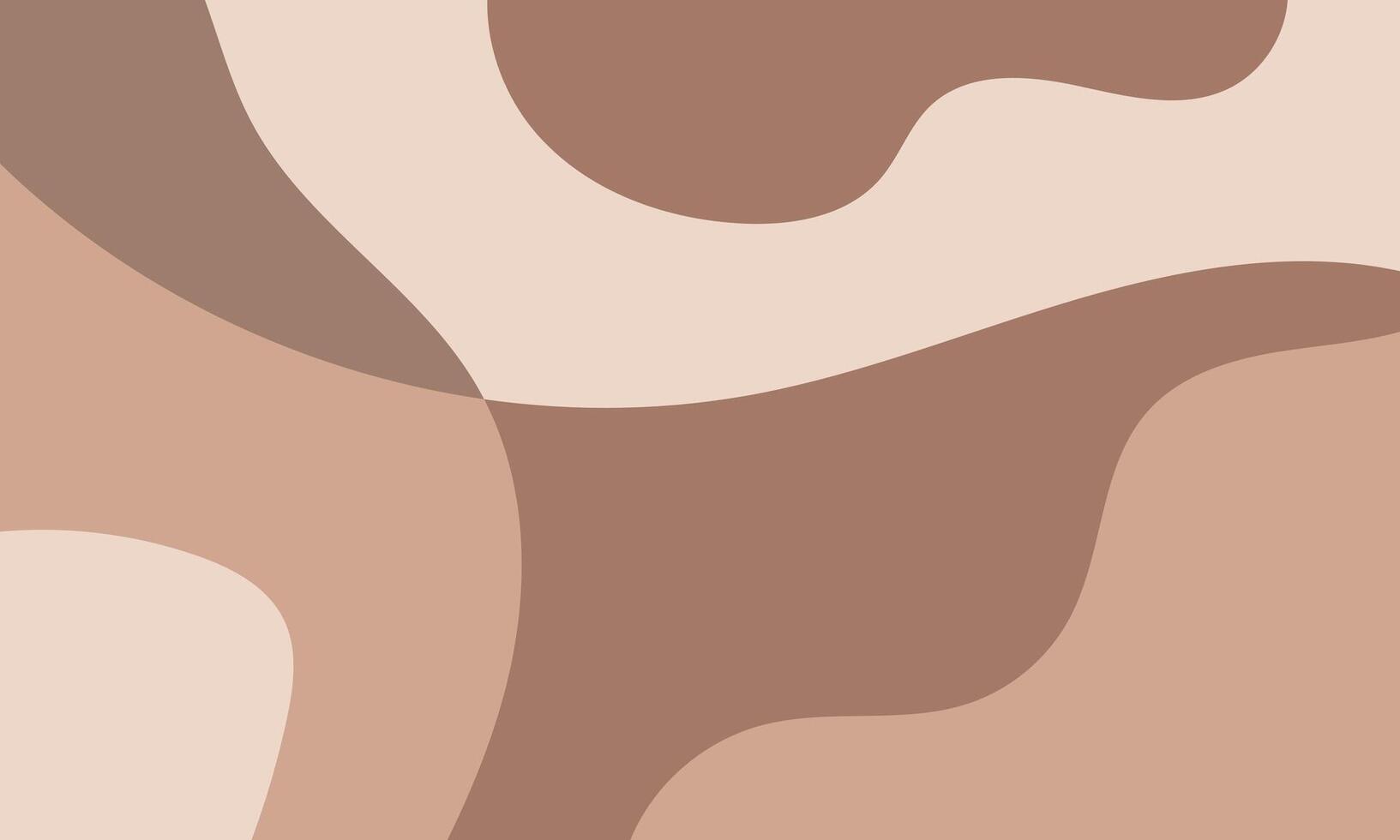 Abstract background of mocha color shapes. Soft warm cover vector