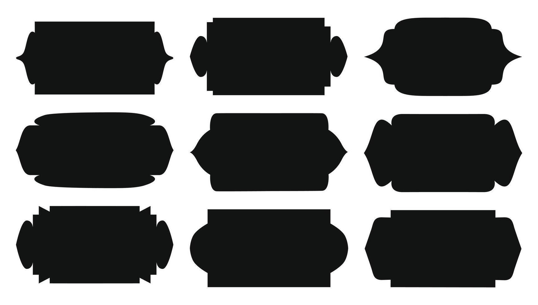 Sticker label oriental style objects of Arabic shapes, windows and arches. vector