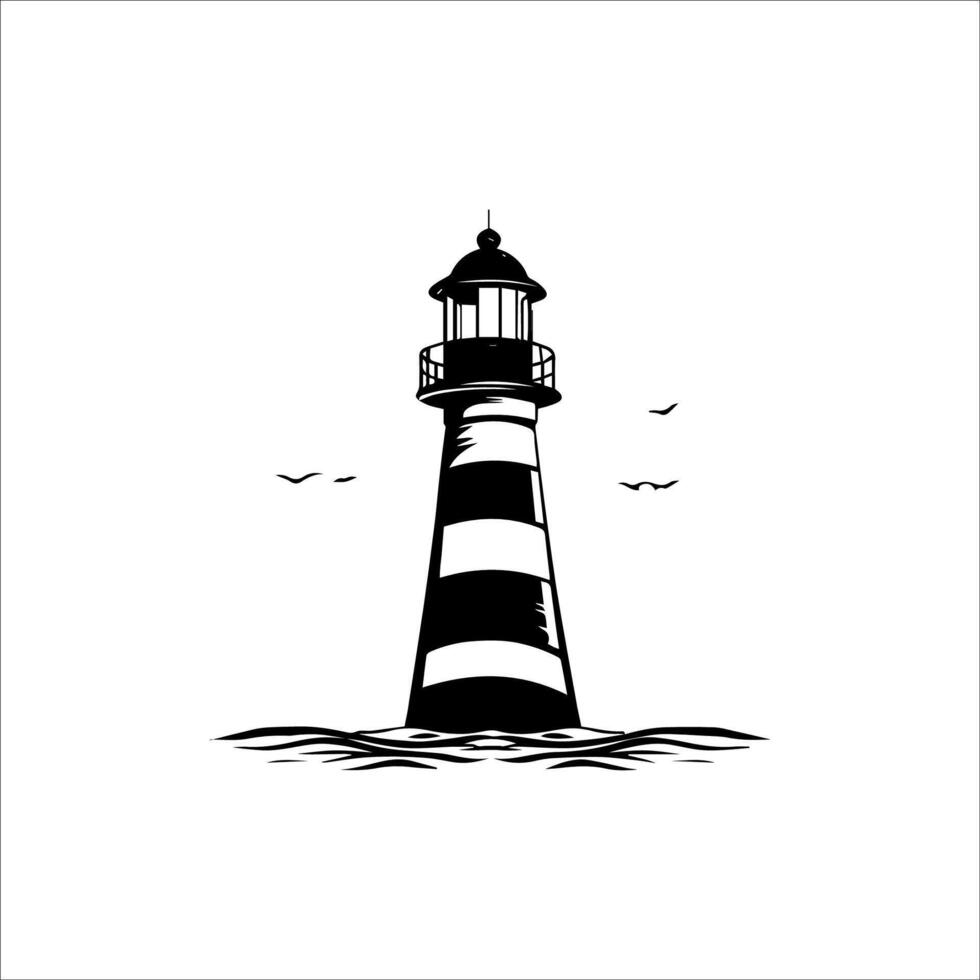 Lighthouse icon illustration vector