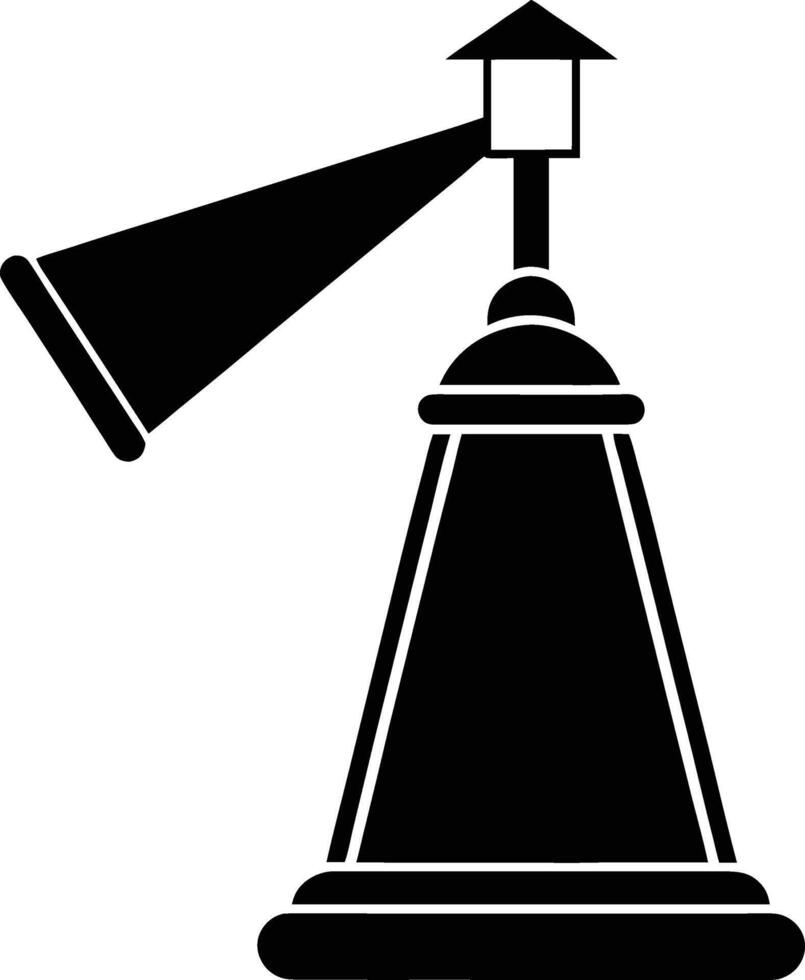 Motion sensor light silhouette illustration vector