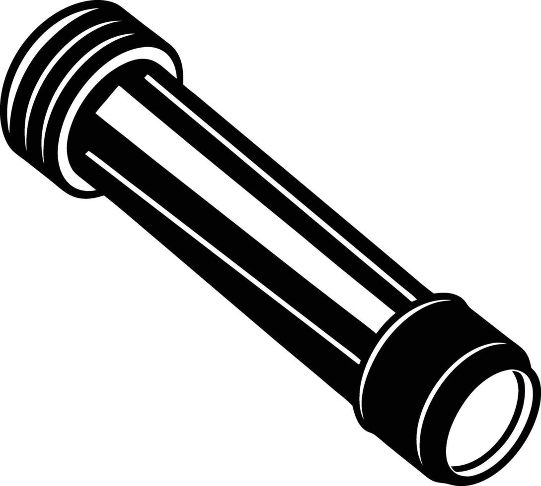 Tube light fluorescent tube silhouette illustration vector