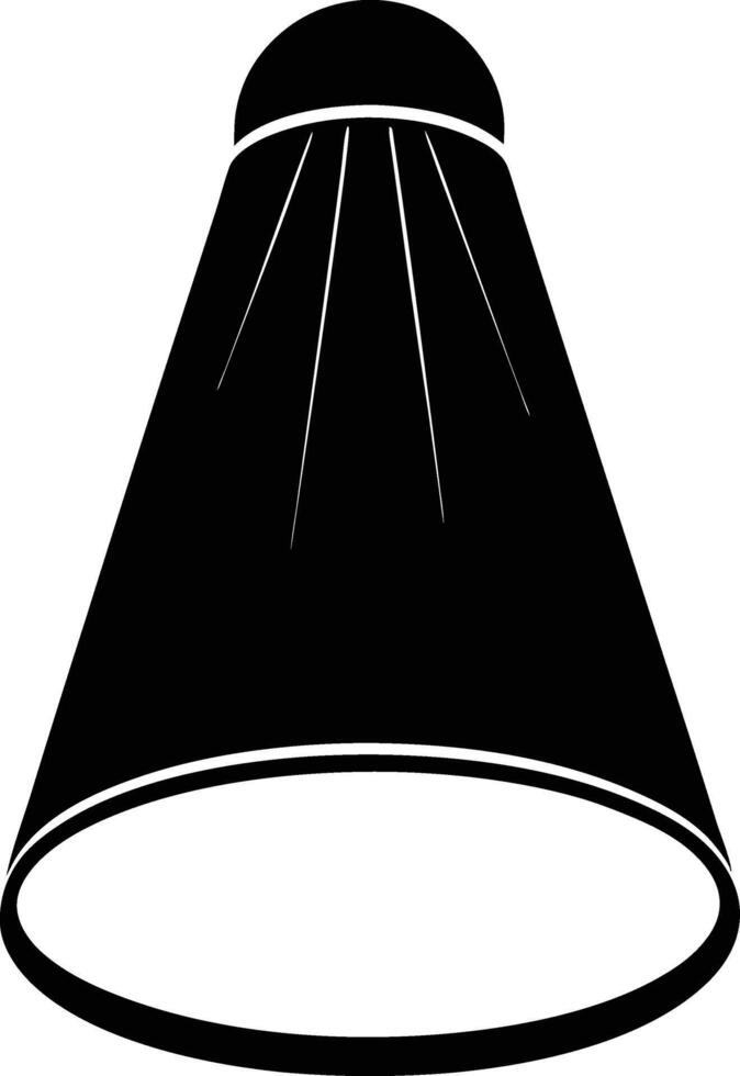 Rim light silhouette illustration. vector