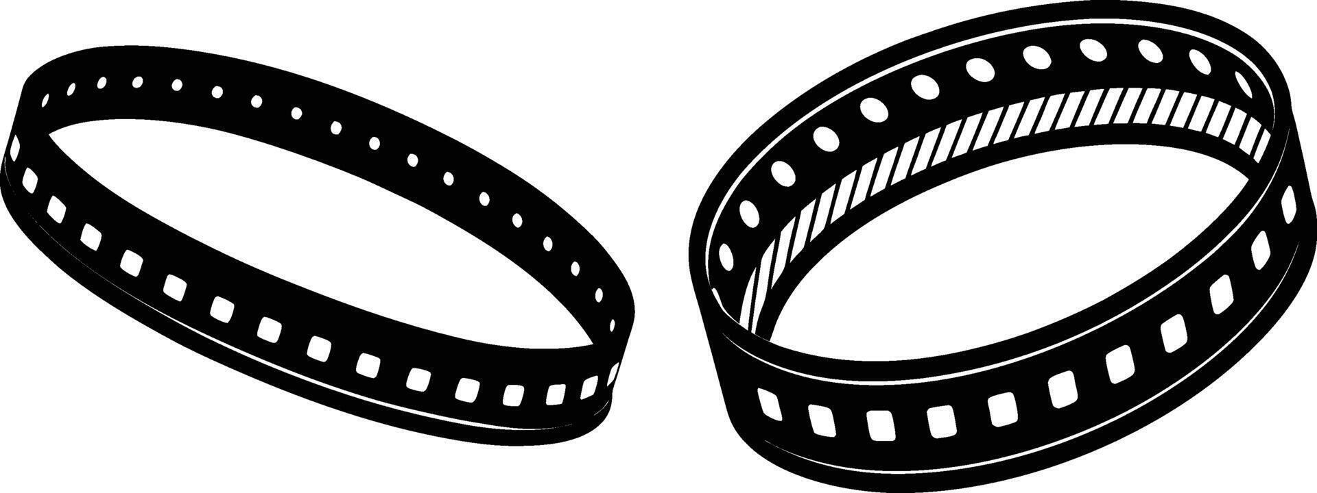 Led strip light silhouette illustration. vector