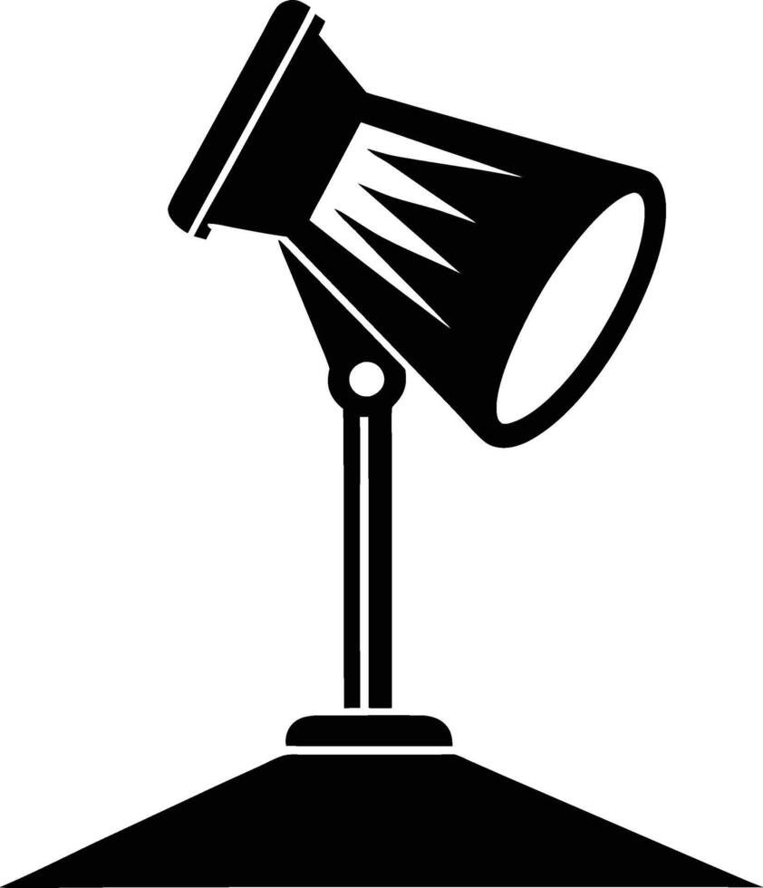 Flood lights silhouette illustration vector
