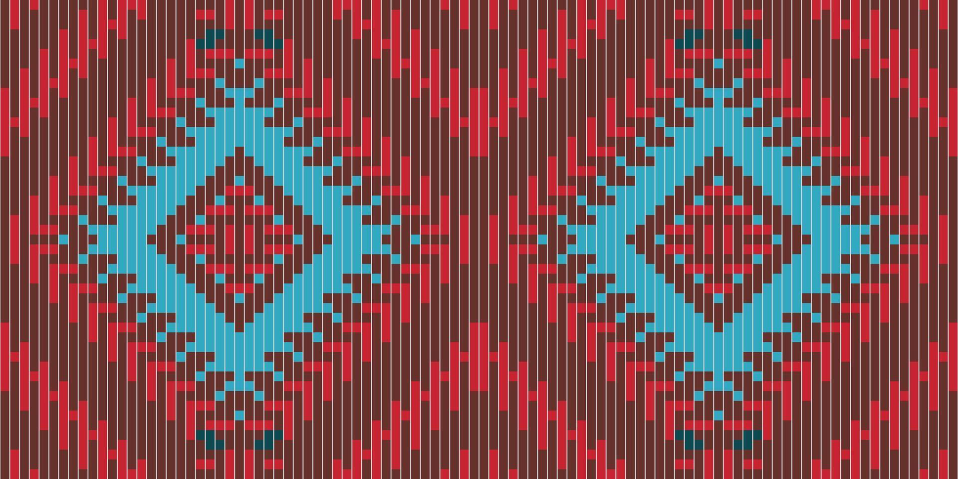 Mosaic Ethnic Seamless Patternfolk Embroidery, Aztec Geometric Ornament Print. Design for Carpet, Wallpaper, Clothing, Wrapping, Fabric vector