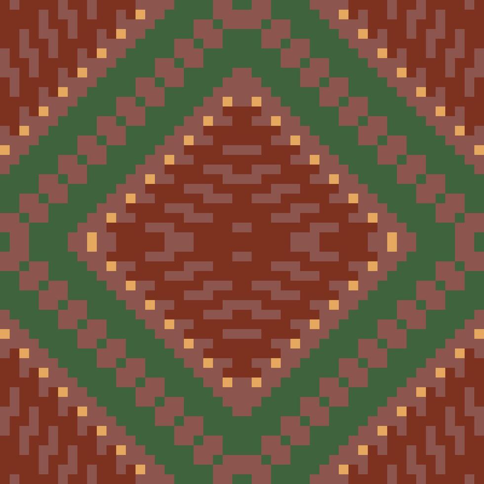 Mexican Colorful Abstract Geometric Patternfolk Embroidery, Aztec Geometric Ornament Print. Design for Carpet, Wallpaper, Clothing, Wrapping, Fabric vector