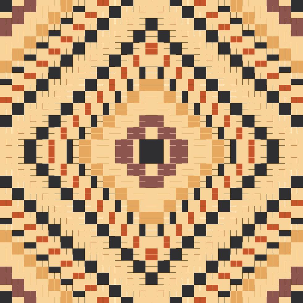 Carpet Ikat Pattern Sareefolk Embroidery, Aztec Geometric Ornament Print. Design for Carpet, Wallpaper, Clothing, Wrapping, Fabric vector