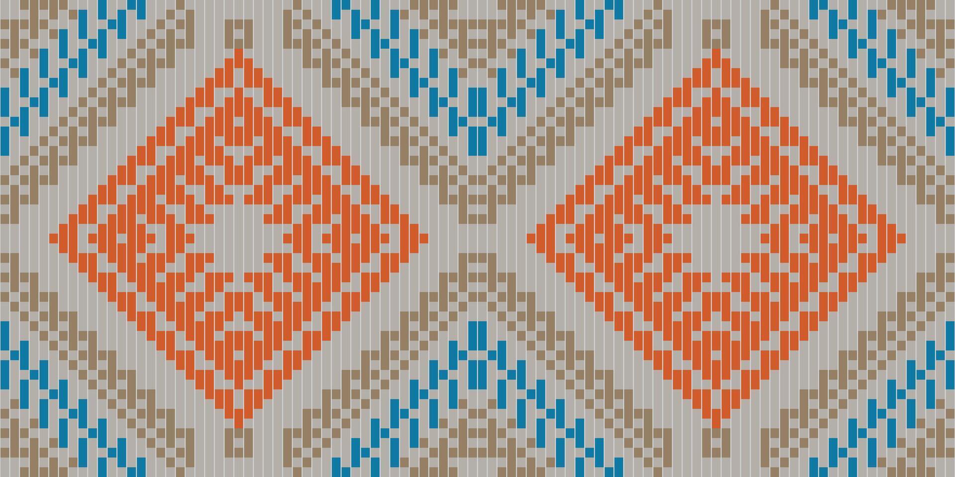 Sari Border Geometric Pattern Drawingfolk Embroidery, Aztec Geometric Ornament Print. Design for Carpet, Wallpaper, Clothing, Wrapping, Fabric vector
