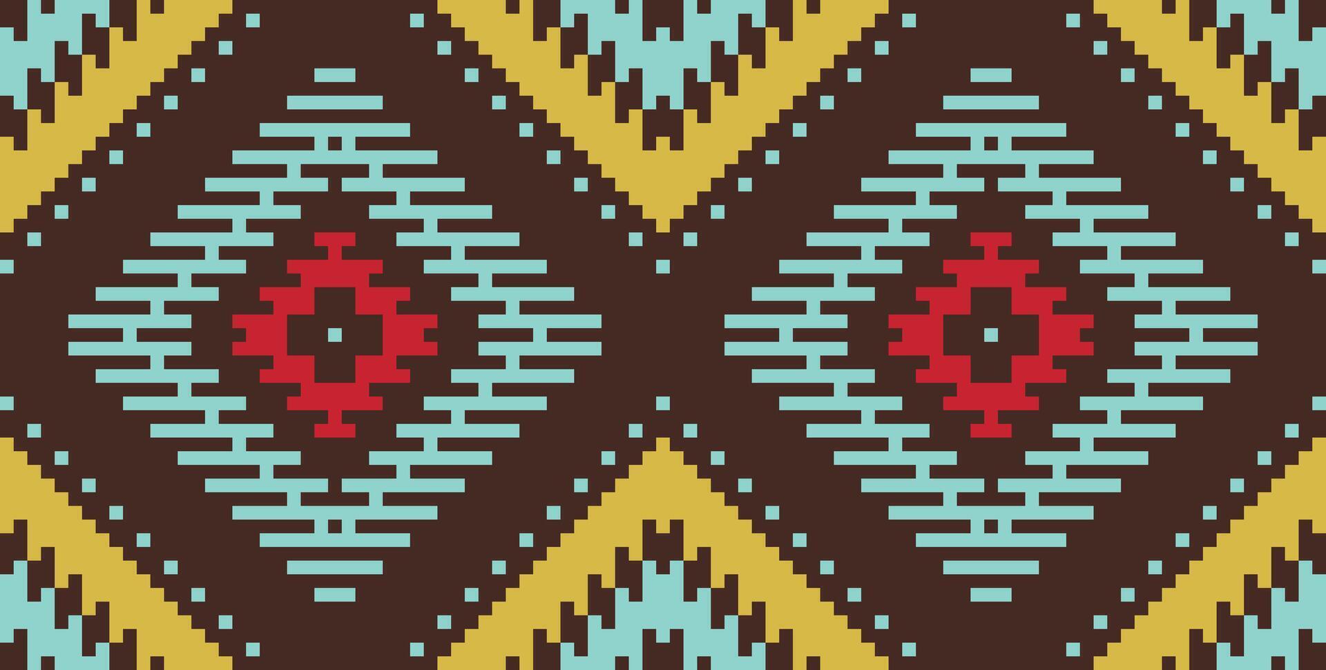 Geometric Abstract Geometric Pattern With Stripes Linesfolk Embroidery, Aztec Geometric Ornament Print. Design for Carpet, Wallpaper, Clothing, Wrapping, Fabric vector