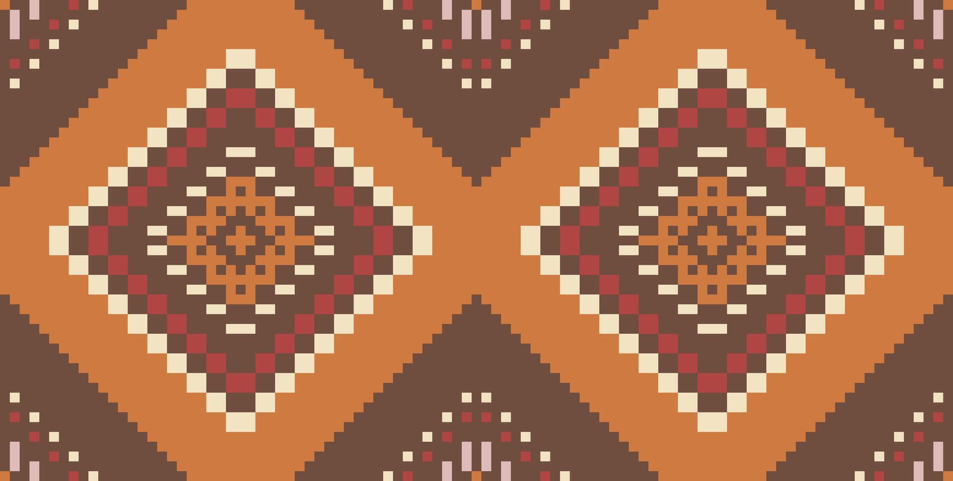Native Patterns Ikat Pattern Meaningfolk Embroidery, Aztec Geometric Ornament Print. Design for Carpet, Wallpaper, Clothing, Wrapping, Fabric vector