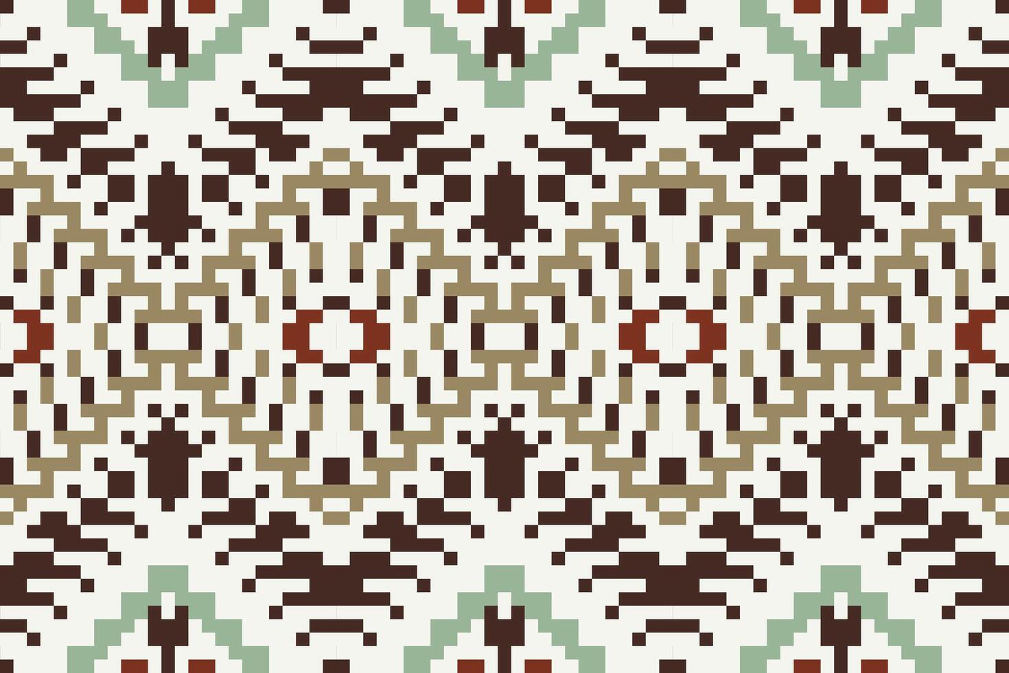 Navajo Korea Traditional Patternfolk Embroidery, Aztec Geometric Ornament Print. Design for Carpet, Wallpaper, Clothing, Wrapping, Fabric vector