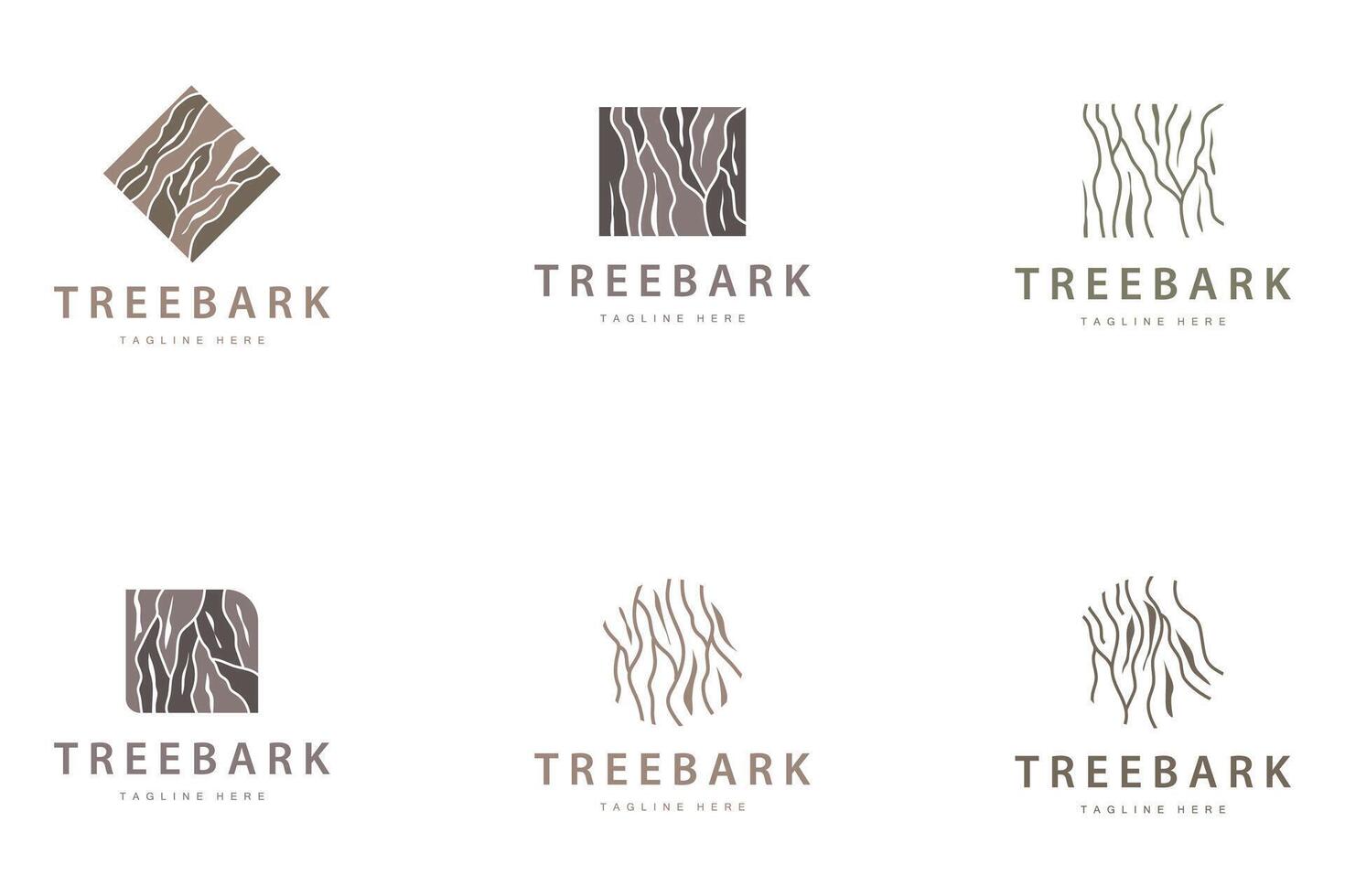 Wood logo design structure layers forest tree bark bundle set collection vector