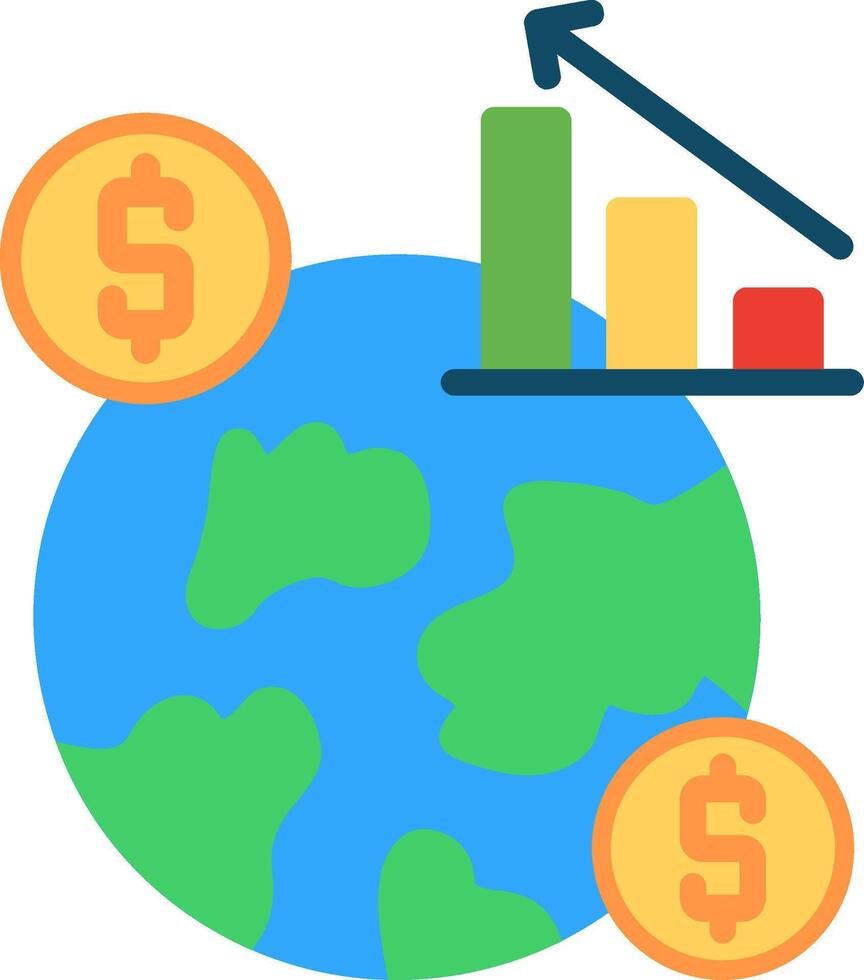 Global Economy Illustration Flat Design vector