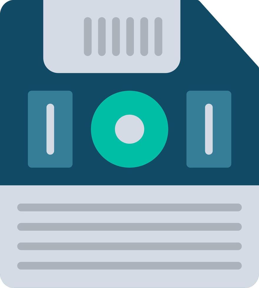 Floppy Disk Illustration Flat Design vector