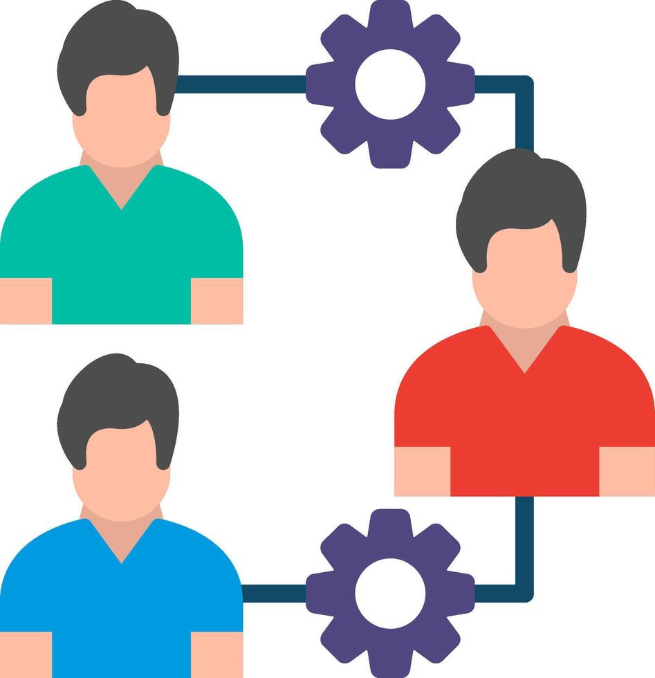 Teamwork Illustration Flat Design vector