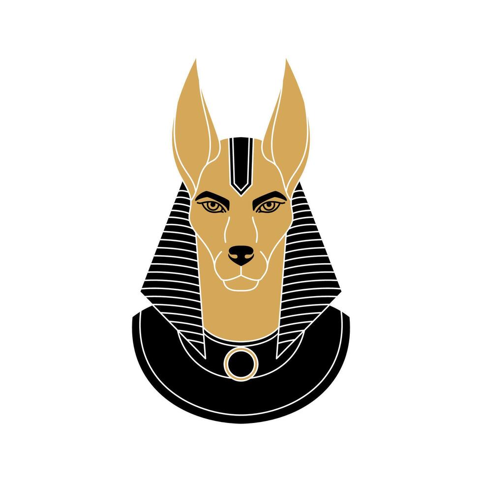 Anubis the god of ancient Egypt. vector