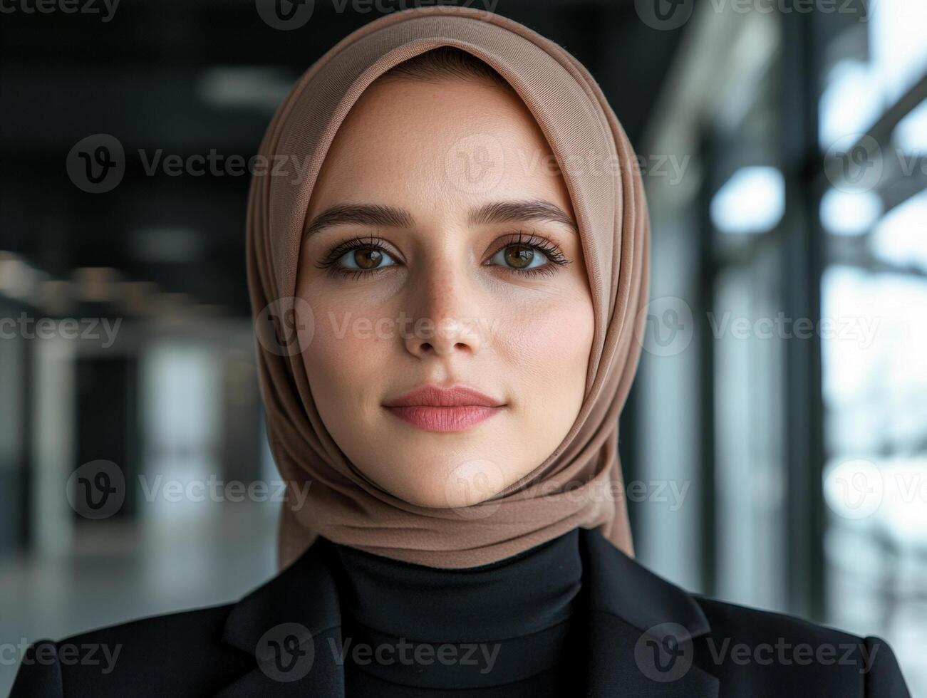 Confident Muslim businesswoman in hijab photo