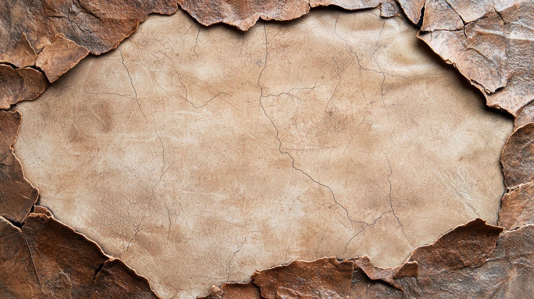 Brown cracked leather texture background photo