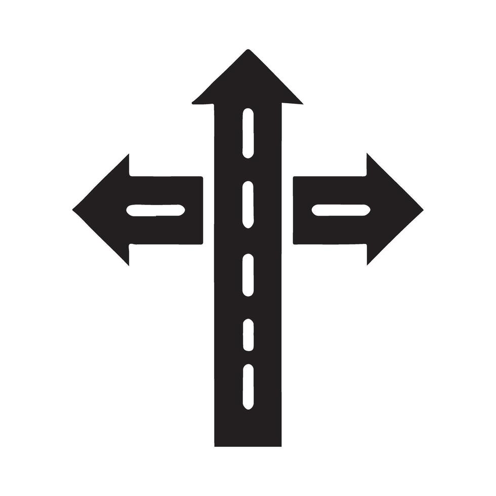 Strategic Crossroads Decision Making Illustration vector