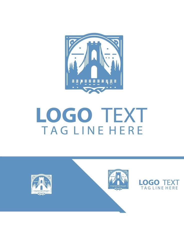 Horizon Arch bridge logo vector