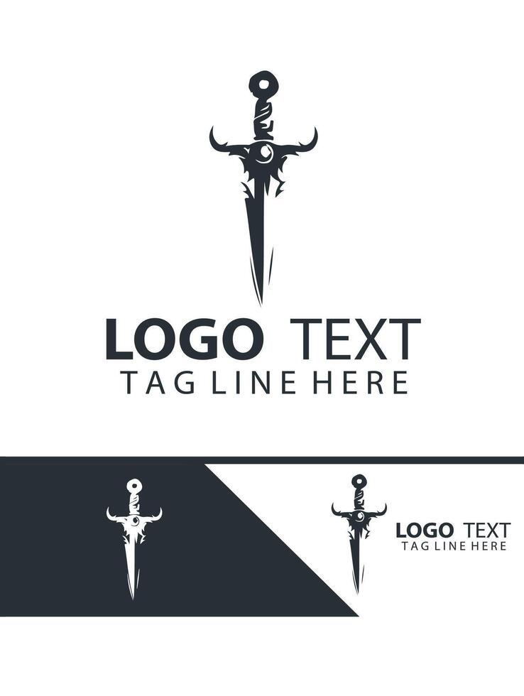 Frostwind Saber sword logo vector