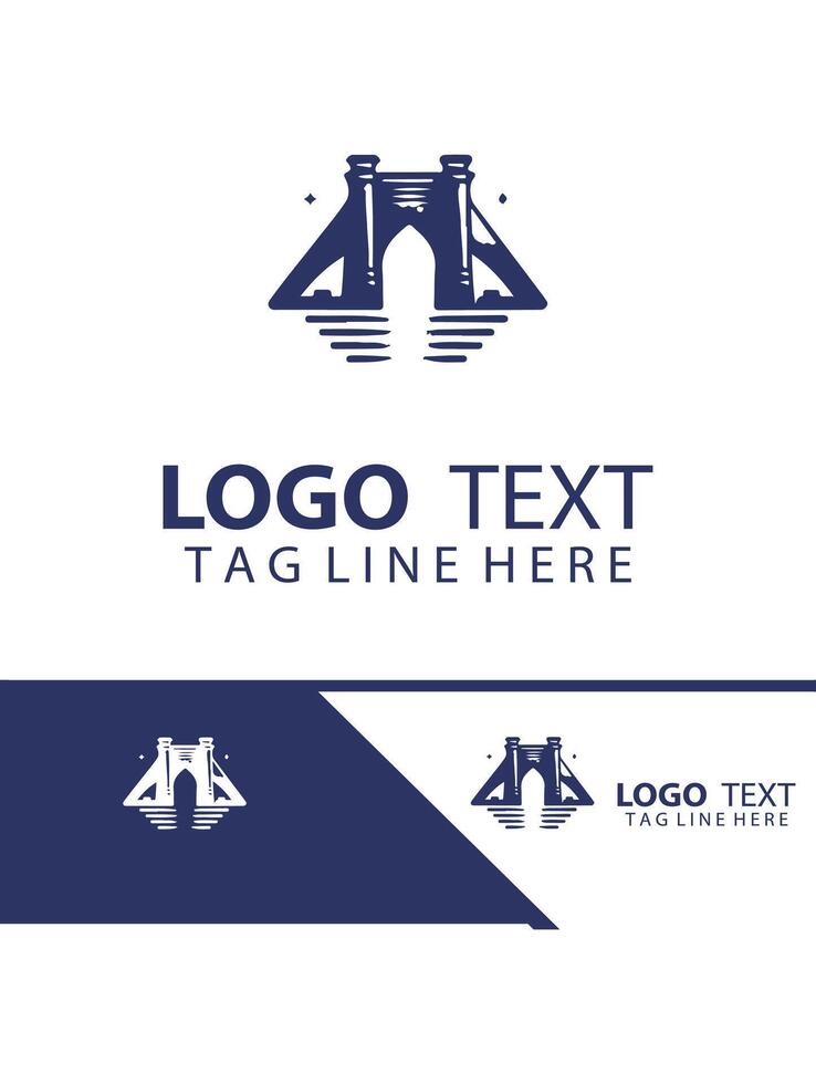Evergreen Arch bridge logo vector