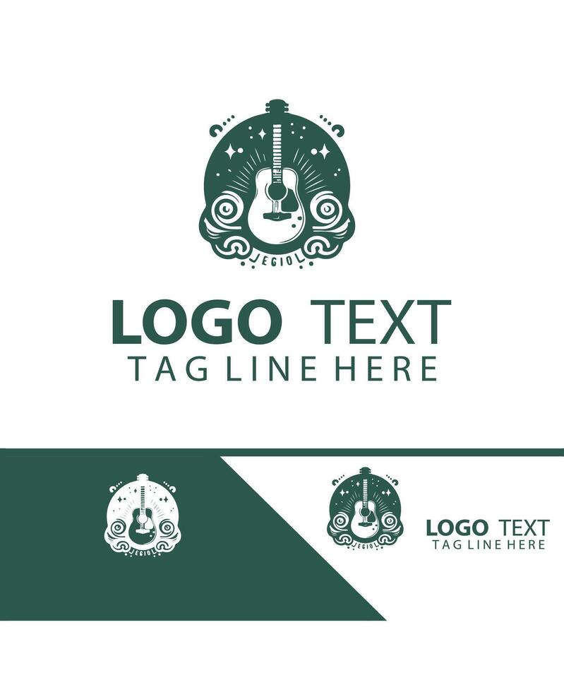 Echo Strings guiter logo vector