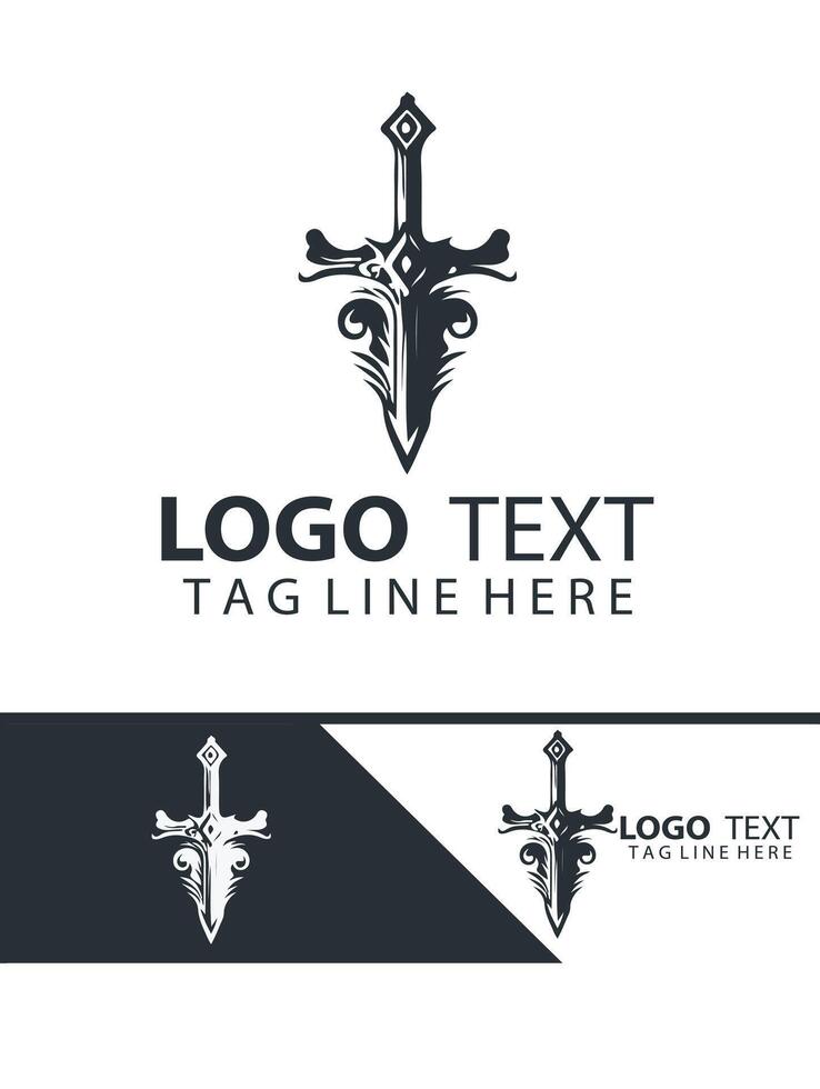 Lightbringer sword logo vector