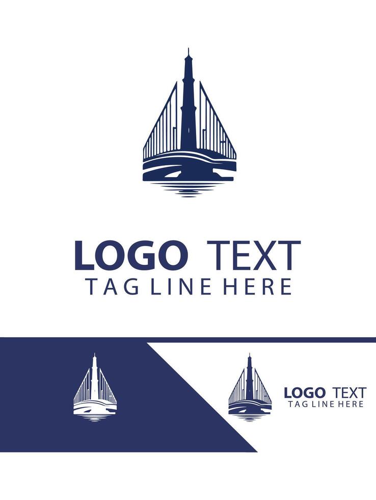 Blue Bridge logologo vector