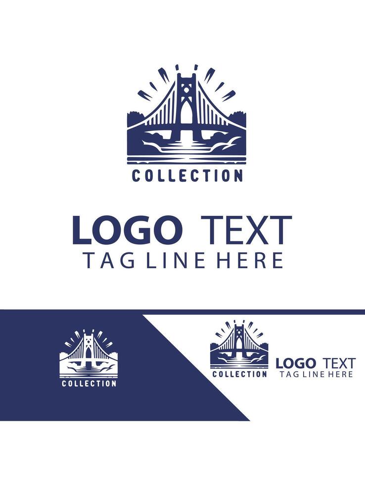 Silver Span bridge logo vector