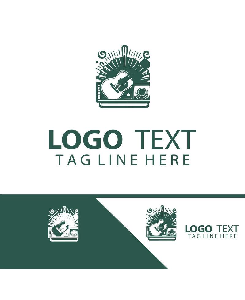 Note Forge guiter logo vector