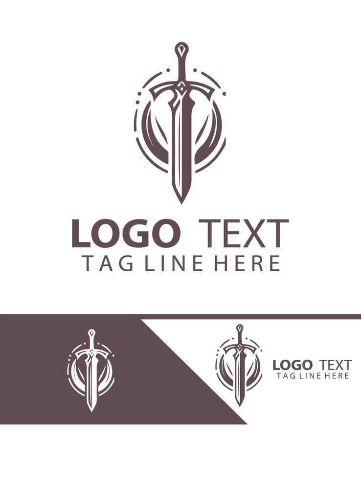 Storm sword logo vector